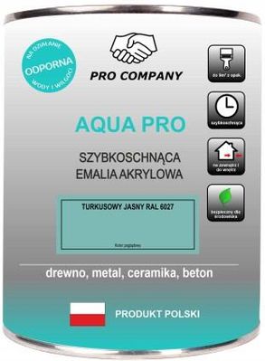 Pro Company Aqua Pro Turkusowy Jasny Mat 0,8L