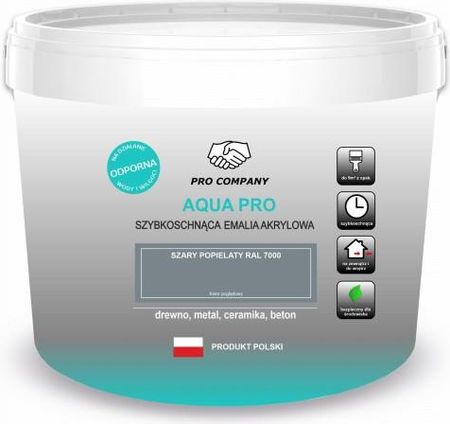 Pro Company Aqua Pro Szary Popielaty Mat 10L