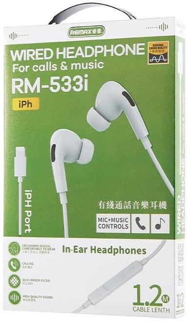 Słuchawki Remax RM-533i Biały - Opinie i ceny na Ceneo.pl