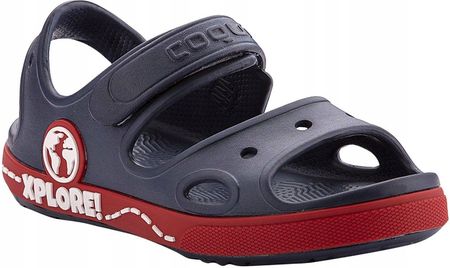 Sandały dla dzieci Coqui Yogi granatowo-czerwone 8862-407-2109