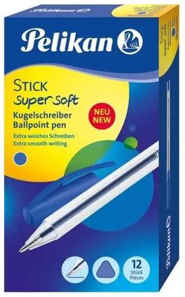 Pelikan Długopis Stick Super Soft K86 Niebieski 12Szt.