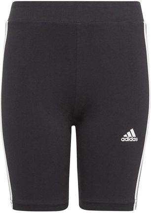 Legginsy adidas Essentials 3 Stripes Cotton Biike Tights girls Jr IC3628 : Rozmiar - 164 cm