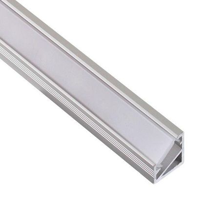 Design Light Profil Aluminiowy Narożny Do Taśmy Led Mleczny 2M
