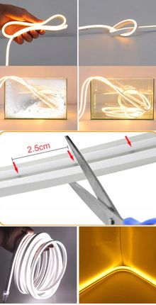 Berge Taśma Led 12V 10W Wodoodporna 1M Neon Barwa Ciepła - zdjęcie 2