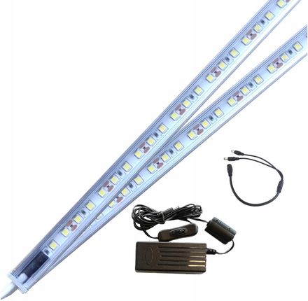 Media-Comp Listwa Led 2X40Cm X-Slim Szara Oświetlenie Gabloty