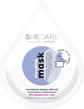 Shecare Sleeping Mask Peelingująca Maska Do Twarzy Na Noc 10 ml