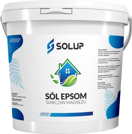 Solup Sól Gorzka Epsom Siarczan Magnezu Kąpiel 10Kg