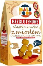 Zdjęcie Malu Food Ciastka Kruche Z Miodem Bez Cukru Bezglutenowe 100g - Wrocław