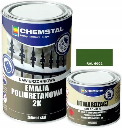 Chemstal Emalia Poliuretanowa Do Metalu Zielony 1,2L