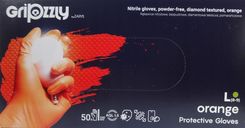 Zdjęcie Rękawice Nitrylowe Mocne Pomarańcz Gripzzly L - Łosice