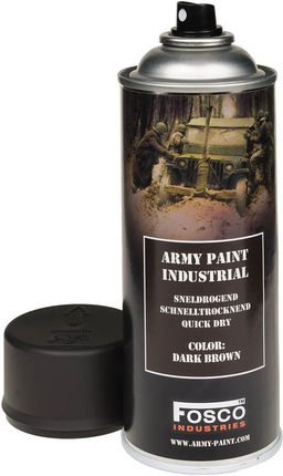 Fosco Wojskowa Farba W Sprayu 400Ml Dark Brown 103908