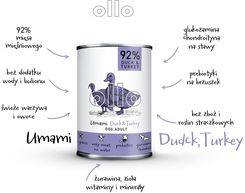 Karma mokra OLLO UMAMI DUCK AND TURKEY - KACZKA I INDYK 400g
