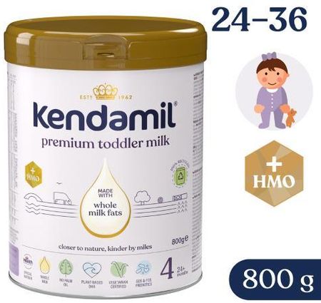 Kendamil Premium 4 HMO+ mleko następne, 800g 