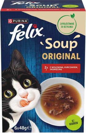 FELIX Soup Original dla kota Wiejskie Smaki 6x48g