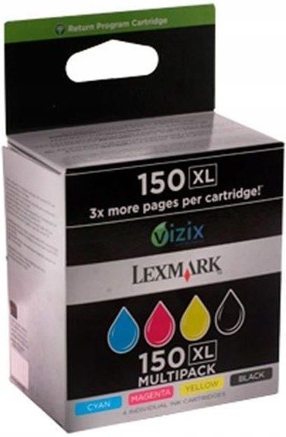 Lexmark Ink 150 Tusz Lexmark ink multipack cmyk 150xl (14N1919E) do drukarki - Opinie i ...