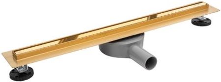 Balneo SLIM & LOW ProLine Mirror Gold 80 cm - Odpływ liniowy prysznicowy (wąski)