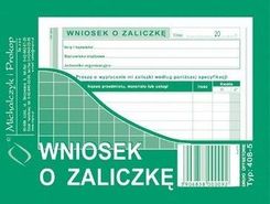 Zdjęcie Michalczyk I Prokop Bloczek Druk 408-5 Wniosek O Zaliczkę Michalczyk&Prokop A6 40 Kartek - Konstantynów Łódzki