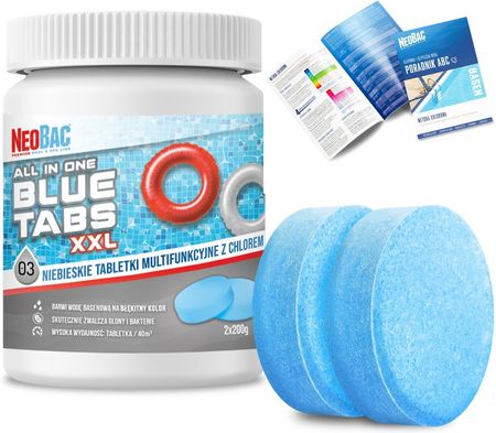 Neobac Premium Pool&Spa Line Blue Tabs Xxl Duże Tabletki Multifunkcyjne Chlor 2X 200g
