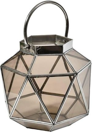 Belldeco Lampion Geometryczny Srebrny Glamour Deluxe 2B C21395B
