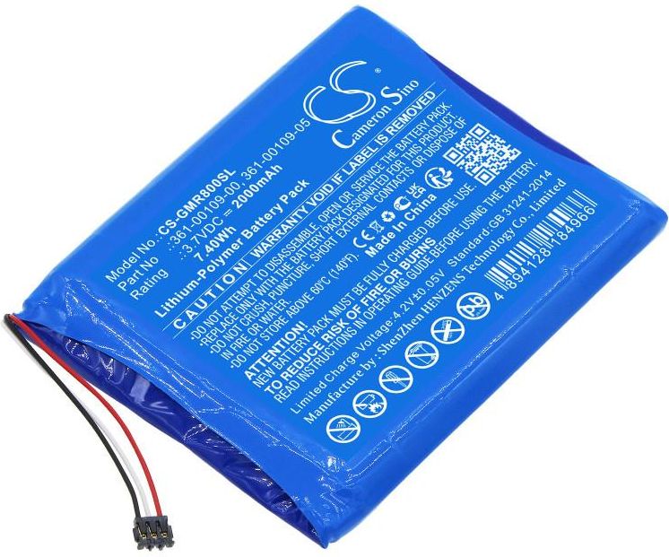 Cameron Sino Batteria Ricambio 600 MAh Per Garmin Edge 200/205/500/520/820/Explore - 010-01626-02 - 3