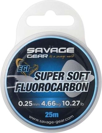 Savage Gear Fluorocarbon Super Soft Egi 25 Pink 143908