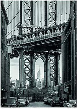 Komar Obraz Ścienny Brooklyn Bridge Plakat Obraz Salon Sypialnia Dekoracja Druk Artystyczny Bez Ramy P123 30X40 30X40 Cm B07Zjgxsqb