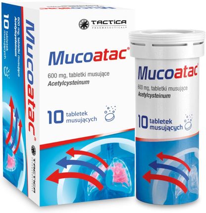 Mucoatac 600 mg 10 tabletek musujących