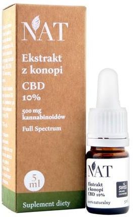 Natmedical Nat Ekstrakt Z Konopi Cbd 10% Olej 5ml