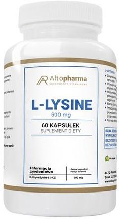 Alto Pharma L-Lysine 500 Mg 60Kaps