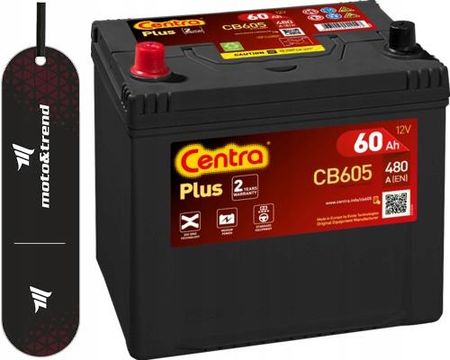 Akumulator Centra Plus L+ 60AH/480A CB605
