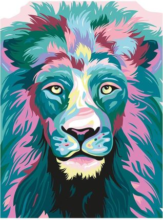 Dalprint Duży Zestaw Do Malowania Po Numerach Curageous Lion Doa 550716 DP4555