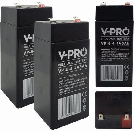 2x Akumulator Volt VPRO VRLA AGM 4V 5Ah