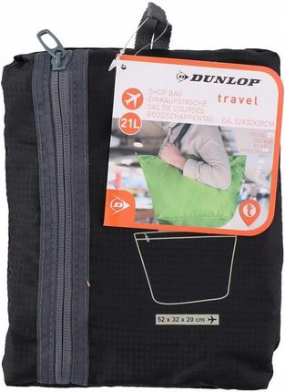 Dunlop - Składana torba na zakupy 21 l (czarny)