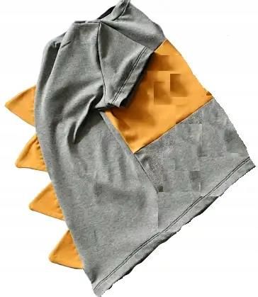 Koszulka szara z musztardą z kolcami rozmiar 104