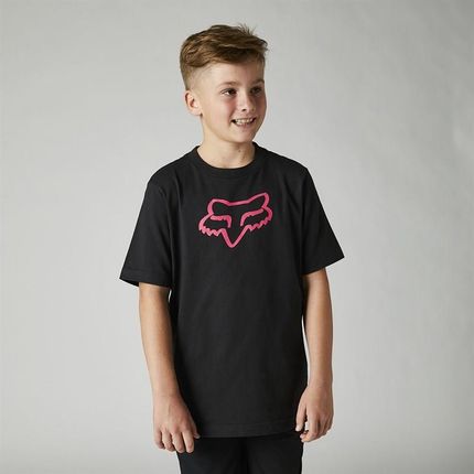 koszulka FOX - Youth Legacy Ss Tee Black Pink (285) rozmiar: YM