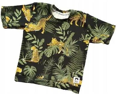 Koszulka pantery w liściach rozmiar 98