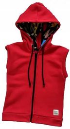 Bezrękawnik czerwony z graffiti rozmiar 80