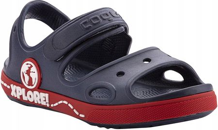 Sandały dla dzieci Coqui Yogi granatowo-czerwone 8861-407-2109A