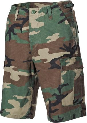 Spodnie US Bermuda BDU Rip Stop woodland-stonewashed S