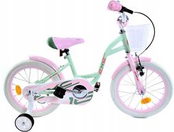 Midex Rower Dla Dziewczynki Koszyk Dziecięcy 16 Cali