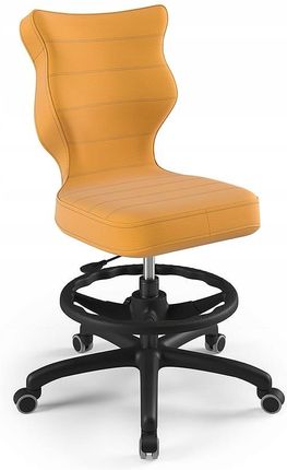 Entelo Krzesło dziecięce Petit BK Velvet rozmiar 6 WK+P (159-188 cm) żółte