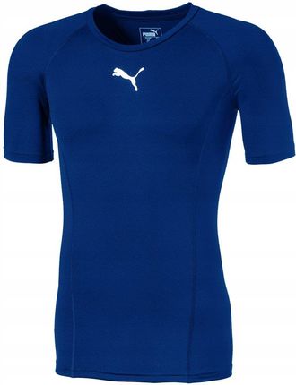 Koszulka męska Puma LIGA Baselayer SS niebieska 655918 02