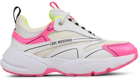 Sneakersy marki Love Moschino model JA15025G1GIQ5 kolor Biały. Obuwie Damskie. Sezon: Wiosna/Lato