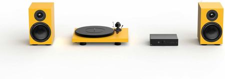 Pro-Ject Colourful Audio System | All-In-One gramofon-wzmacniacz-głośniki | Satin Yellow |