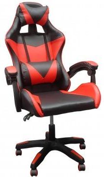 Bm Design Krzesło Obrotowe Gamingowe Czarno Czerwone (BM01372)
