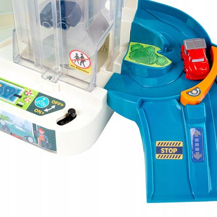 Kinderplay Parking Samochodowy Z Windą Autka Garaż Zakręcony - zdjęcie 2
