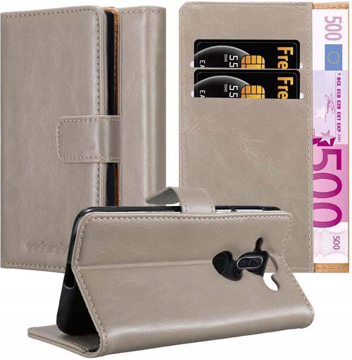 CADORABO Cover In Design Flip Con Chiusura Magnetica, Custodia Per Cellulare Per 8 Sirocco Nero Di Notte 77212909