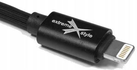 Extremestyle Usb Iphone 2M Kabel Silikonowy Czarny Extreme