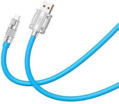 Kabel USB - microUSB XO NB227 6A 1.2 m Niebieski