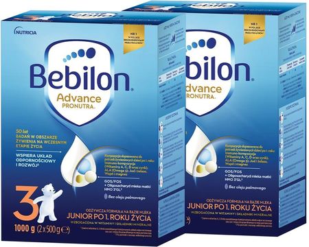 Bebilon 3 Advance Pronutra Junior formuła na bazie mleka po 1. roku życia 2x1000g